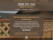 Tablet Screenshot of chaddsfordfence.com